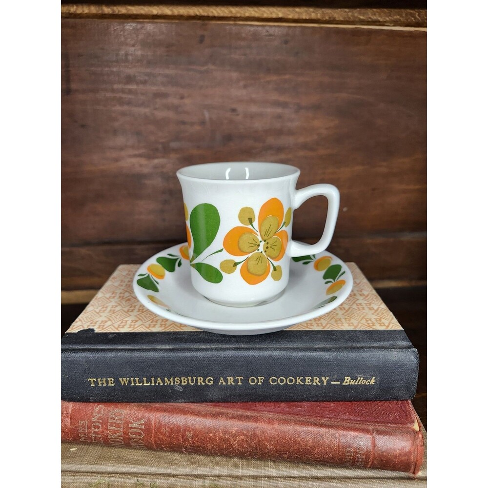 Stavangerflint June Coffee Cup & Saucer Set Norwegian Design Rolf Froyland